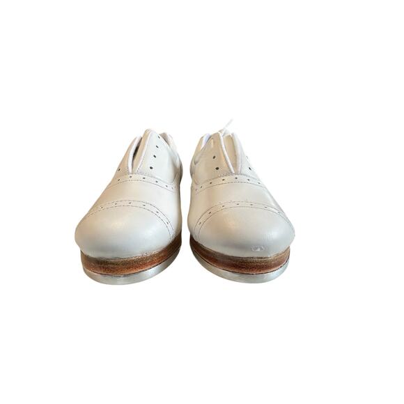 Bloch Womens Tap Shoe Jason Samuels Smith White Natural Sole Dance S0313L Size 5 - Picture 8 of 16